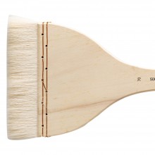Silver Brush : Atelier Hake : Long Handle : Flat : Size 70 : 120mm Wide