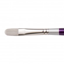 Silver Brush : Silver Silk 88 : Synthetic Brush : Series 8803S : Oval Crescent : Size 1/2 in