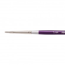 Silver Brush : Silver Silk 88 : Synthetic Brush : Series 8803S : Oval Crescent : Size 1/8 in