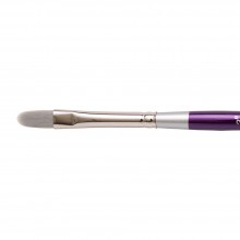 Silver Brush : Silver Silk 88 : Synthetic Brush : Series 8803S : Oval Crescent : Size 3/8 in