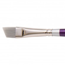 Silver Brush : Silver Silk 88 : Synthetic Brush : Series 8806 : Angle : Long Handle :Size 1/2 in