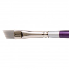 Silver Brush : Silver Silk 88 : Synthetic Brush : Series 8806 : Angle : Long Handle Size 3/8 in