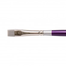 Silver Brush : Silver Silk 88 : Synthetic Brush : Series 8820S : Chisel Blender : Size 4