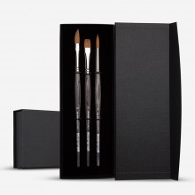 Da Vinci : Colineo : Kolinsky Sable Synthetic Watercolour Brush : Set of 3 in Gift Box