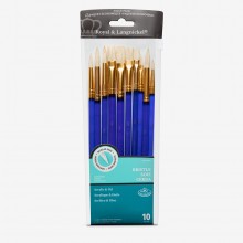 Royal & Langnickel : Acrylic & Oil White Bristle Value Brush Pack