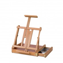 Jullian : Table Deluxe Easel With Drawer : Beechwood : With Strap & Bag