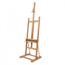 Mabef : M09 Studio Easel Oiled Beechwood 67 To 93in Height Max Canvas: 46in