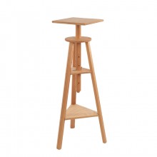 Mabef : M36 Sculpture Stand : Height 39-51in (Apx.99-130cm) : Beechwood : Max Load 55lb
