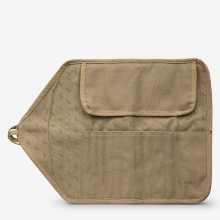 Etchr : Roll-up Brush Pouch : Brown