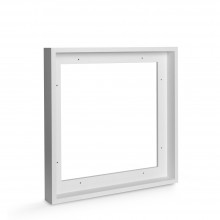 Jackson's : White Ready-Made Wooden Tray (Float) Frame for Canvas 40x40cm (Apx.16x16in) : 44mm Rebate : 14mm Face