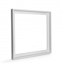 Jackson's : White Ready-Made Wooden Tray (Float) Frame for Canvas 60x60cm : 44mm Rebate : 14mm Face
