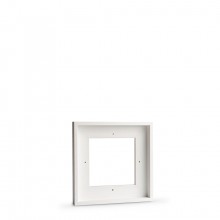Jackson's : White Ready-Made Wooden Tray (Float) Frame for Canvas 20x20cm : 23mm Rebate : 10mm Face