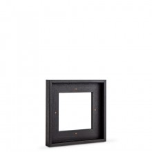 Jackson's : Black Ready-Made Wooden Tray (Float) Frame for Canvas 20x20cm : 23mm Rebate : 10mm Face