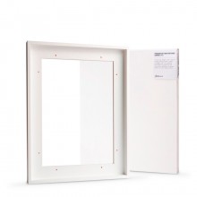 Jackson's : 30x40cm 19mm Premium Cotton Canvas and White 23mm Rebate Ready-Made Wooden Tray (Float) Frame Set