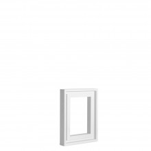Jackson's : White Ready-Made Ayous Wood Frame for Panels 6x8in : 8mm Rebate : 9mm Face