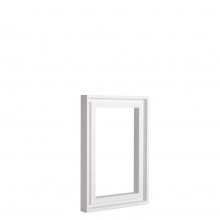 Jackson's : White Ready-Made Ayous Wood Frame for Panels 20x30cm (Apx.8x12in) : 8mm Rebate : 9mm Face