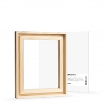 Jackson's : 20x30cm Handmade Board 535 Fine Grain Universally Primed Linen and Ready-Made Lime Wood Frame Set