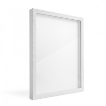Jackson's : White Ready-Made Ayous Wood Frame 16mm Spacer : 10x14in Artwork : 12x16in Frame Size (Apx.25x36 - 30x41cm)
