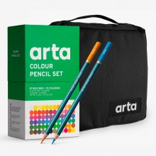 Arta : Coloured Pencil : Set of 72 with 115 Pencil Case
