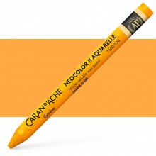 Caran d'Ache : Neocolor II : Watercolour Crayon : Golden Yellow