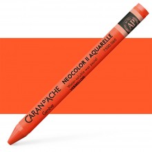 Caran d'Ache : Neocolor II : Watercolour Crayon : Vermillion
