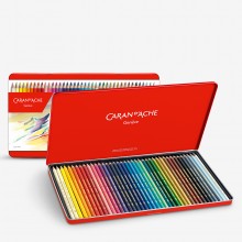 Caran d'Ache : Supracolor Soft : Watersoluble Pencil : Metal Tin Set of 40