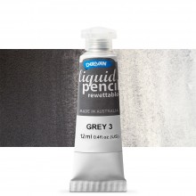 Derivan : Liquid Pencil : 12ml : Rewettable : Grey 3