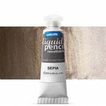 Derivan : Liquid Pencil : 12ml : Rewettable : Sepia