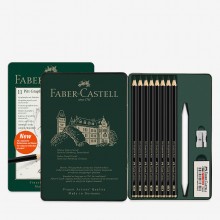 Faber-Castell : Pitt Graphite Matt Pencil : Tin Set of 11