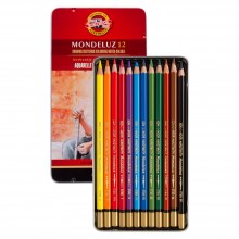Koh-I-Noor : Mondeluz : Aquarell Coloured Pencils 3722 : Set of 12