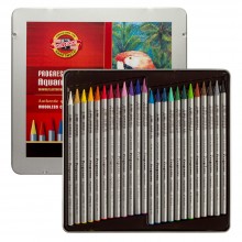 Koh-I-Noor : Progresso : Woodless Watercolour Pencils : Tin Set of 24