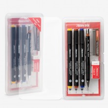 Aristo : Pigment Liner School Set 0.3,0.5,0.7mm Liners : Plus 0.5mm Mechanical Pencil
