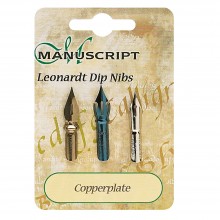 Manuscript : 3 Carded Nibs : Copperplate