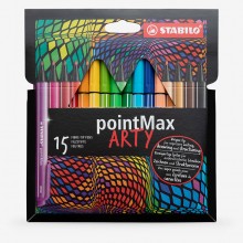 Stabilo : PointMax : Fineliner Pen : 0.8mm : Arty Wallet Set of 15