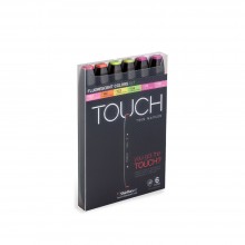 ShinHan : Touch Twin 6 Marker Pen Set : Flourescent