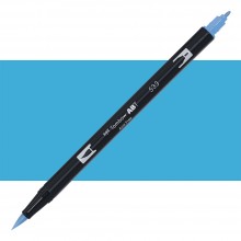 Tombow : Dual Tip Blendable Brush Pen : Peacock Blue