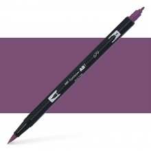 Tombow : Dual Tip Blendable Brush Pen : Dark Plum