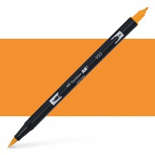 Tombow : Dual Tip Blendable Brush Pen : Orange