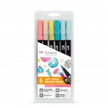 Tombow : Art Dual Blendable Brush Pens : Candy Colours : Set of 6