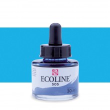 Royal Talens : Ecoline : Liquid Watercolour Ink : 30ml : Ultramarine Light