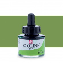 Royal Talens : Ecoline : Liquid Watercolour Ink : 30ml : Bronze Green