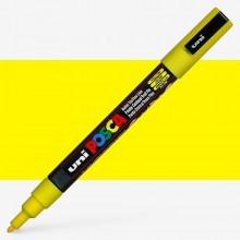 Uni : Posca Marker : PC-3M : Fine Bullet Tip : 0.9 - 1.3mm : Yellow