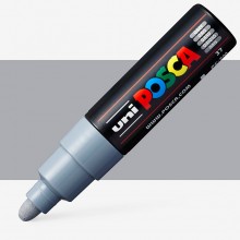 Uni : Posca Marker : PC-7M : Bullet Tip : 4.5 - 5.5mm : Grey