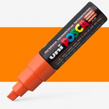 Uni : Posca Marker : PC-8K : Chisel Tip : 8mm : Orange