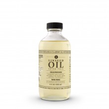 Chelsea Classical Studio : Clarified Extra Pale Cold Pressed Linseed Oil : 8oz (236ml)