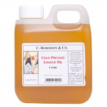 Roberson : Cold Pressed Linseed Oil : 1 Litre