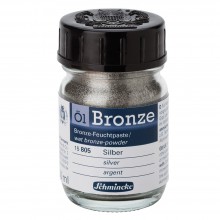Schmincke : Oil Bronze Powder : 50ml : Silver