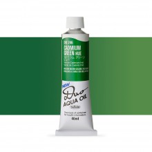 Holbein : Duo Aqua : Watermixable Oil Paint : 40ml : Cadmium Green Hue