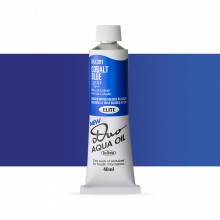 Holbein : Duo Aqua : Watermixable Oil Paint : 40ml : Cobalt Blue