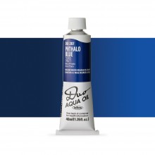 Holbein : Duo Aqua : Watermixable Oil Paint : 40ml : Phthalo Blue